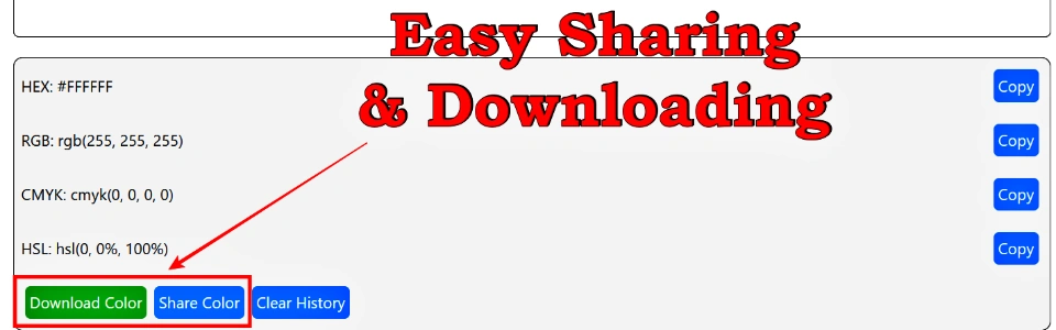 Easy Sharing and Downloading